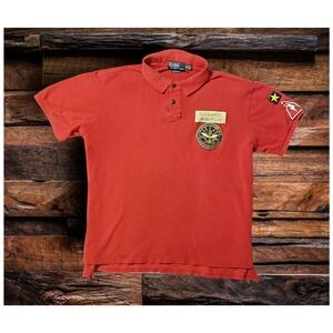*RARE* VTG POLO RALPH LAUREN MILITARY INSPIRED POLO SHIRT- MEN'S SIZE XX…